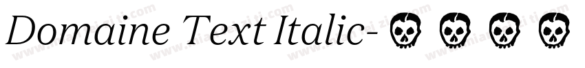 Domaine Text Italic字体转换